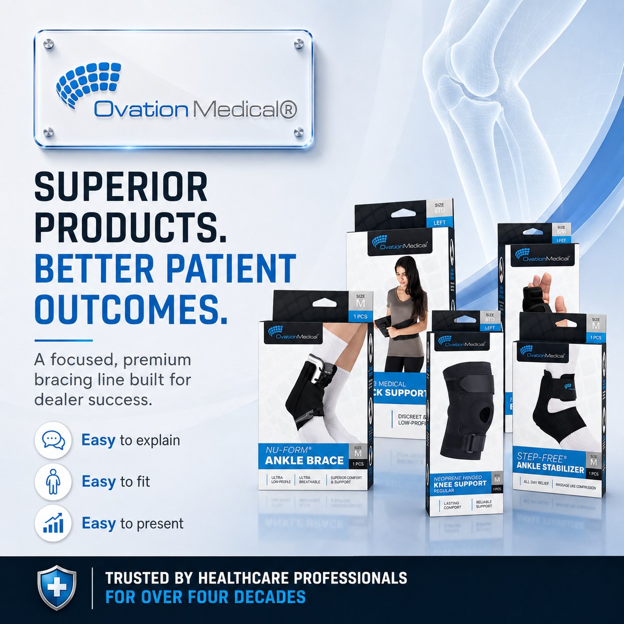 Give your orthopedic category a stronger reason to win the business at point of sale.