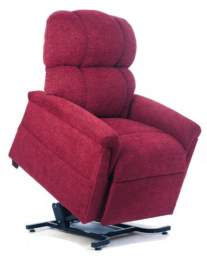 Golden Technologies PR531 Comforter lift chair raised in the lift position